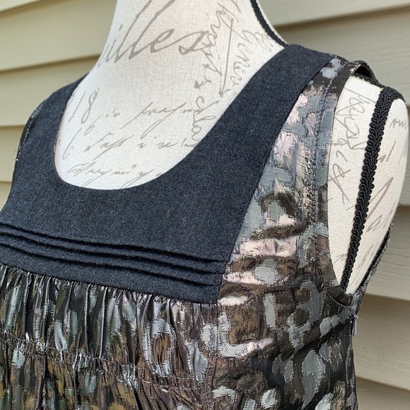 tory Burch Claire Metallic Cheetah Print Tank - Picture 4 of 16